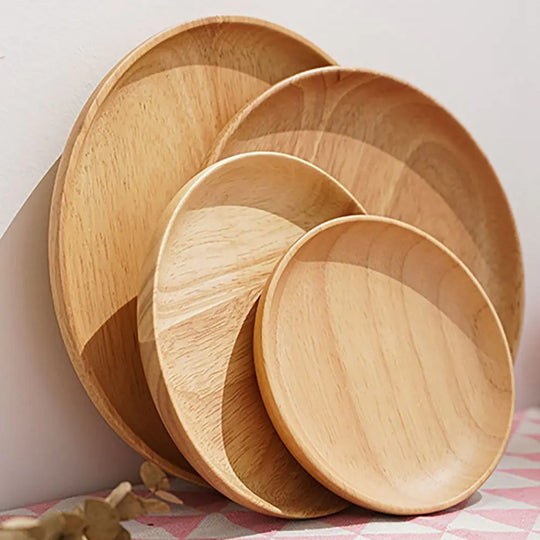 Natural Wood Serving Plate - Elegant & Eco-Friendly Design