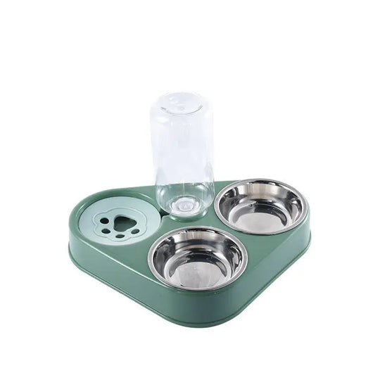 3-in-1 Automatic Pet Food Bowl & Drinking Feeder