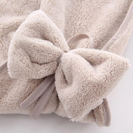 Microfiber Quick-Dry Bowknot Hand Towels - Soft & Stylish