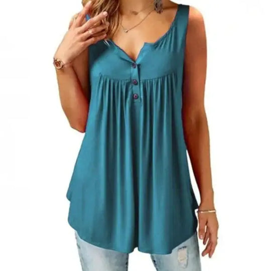 Solid Color Casual Tank Tops for Women