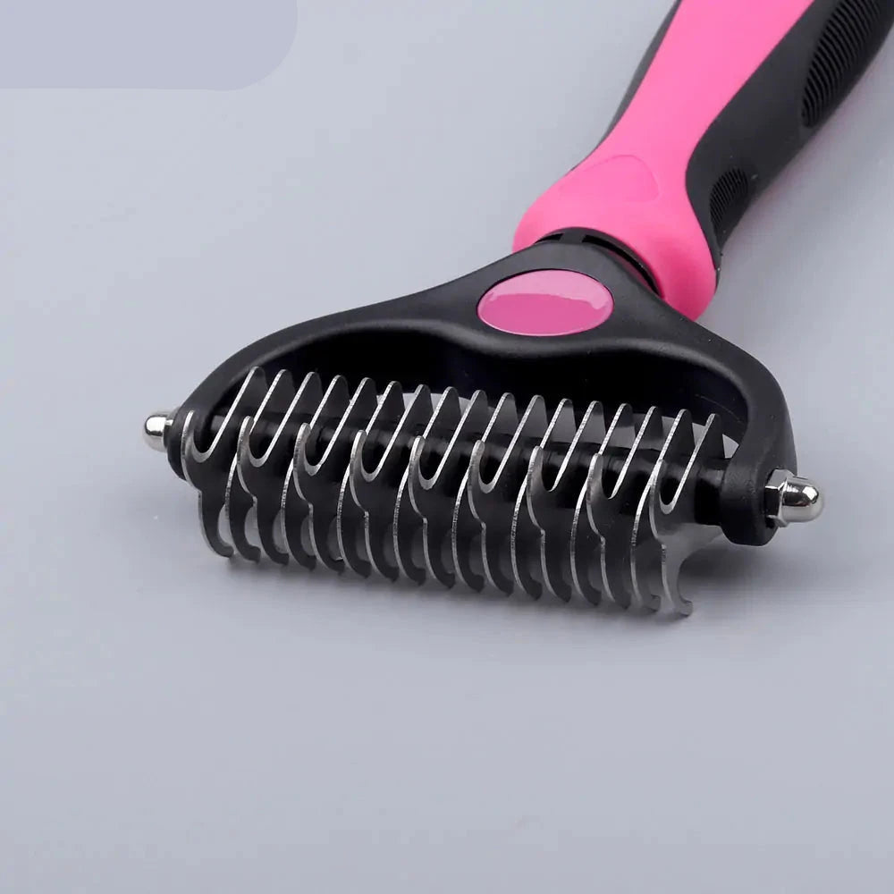 Pet Grooming Comb for Easy Detangling & Comfort