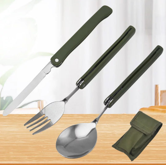 Multi-Function Outdoor Folding Cutlery Tool - Portable Gear