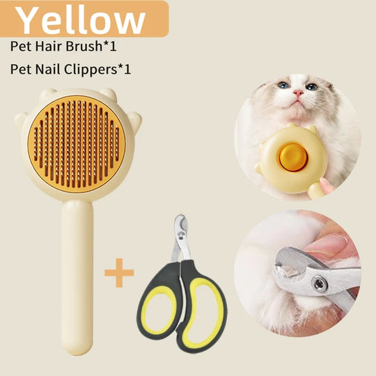 Pet Grooming Kit with Massage Comb for Easy Care