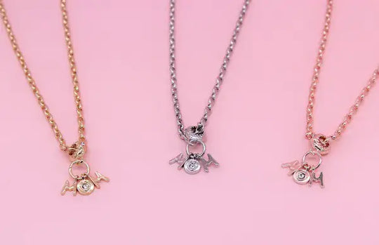 Mom Charm Necklace Set